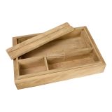 Rustic Teak Pencil Box