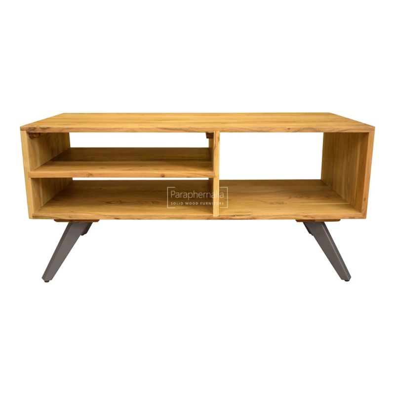 Tv Stand Coffee Table Three Shelf, Light Oak Tv Stand And Coffee Table