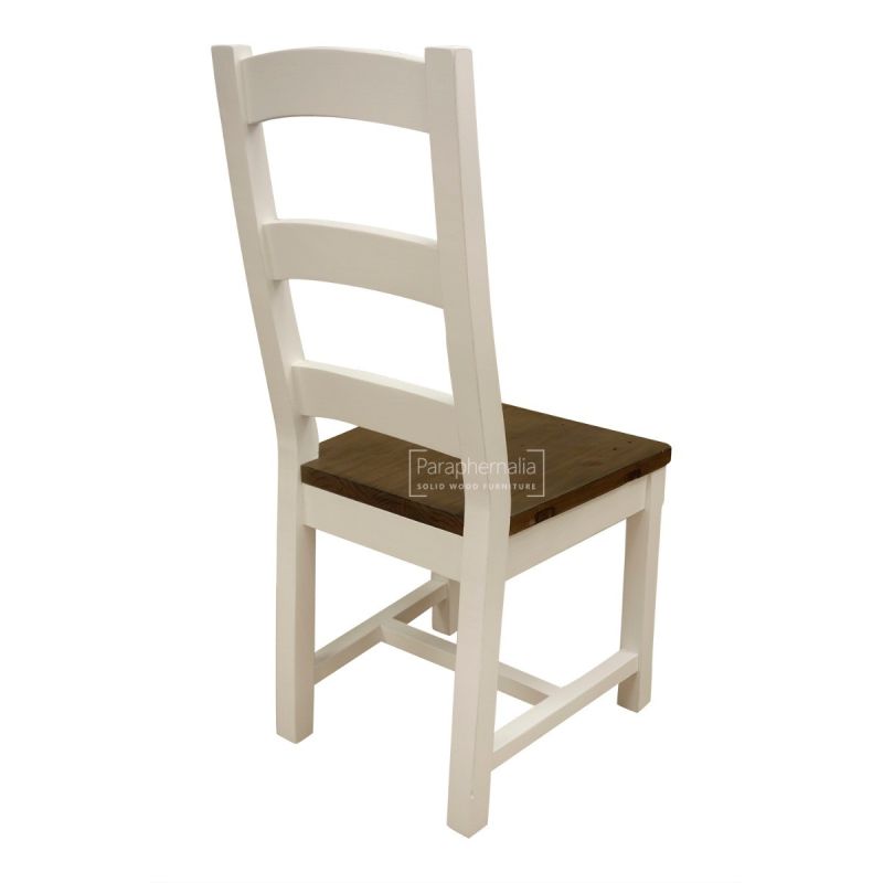 Himalaya Reclaimed Painted White Dining Chair 100 Reclaimed Rustic Shabby Chic Tables Fsc Certified
