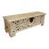 Rustic Mango Wood Storage Bench / Storage Chest - Ornate Carving
