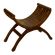 Java Teak Curved Chair / Seat / Stool (Dark)