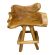 Java Teak Root Wood Bar Stool / Kitchen Swivel Chair - Four Legs