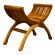 Java Teak Curved Chair / Seat / Stool (Light)