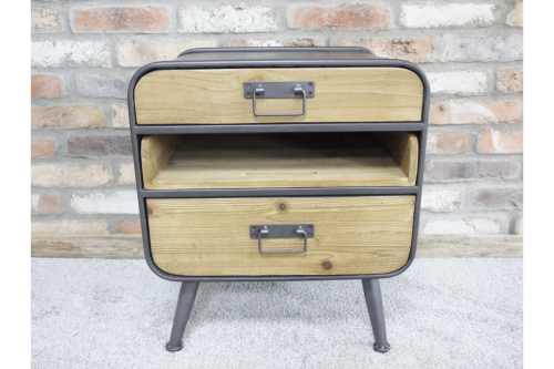 Industrial Retro Side Table / Drawer Cabinet