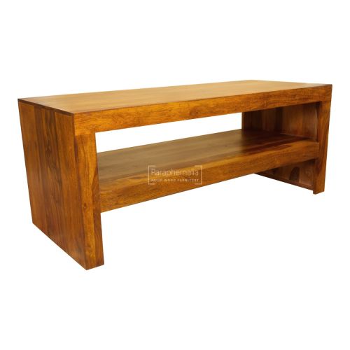 Gaya Cube Sheesham Wood Coffee Table / TV Table Stand