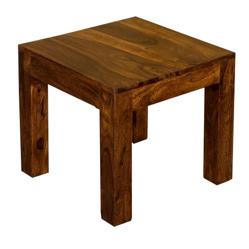 Gaya Cube Sheesham Side Table / Lamp Table