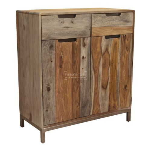 Joda Grey Sheesham Wood Sideboard / Cupboard