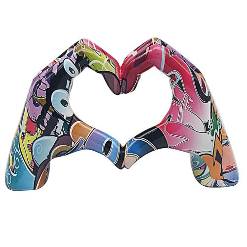 Graffiti Art Hand of Love - Small - Multi-coloured