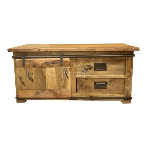 Forge Rustic Mango Wood Coffee Table / TV Table