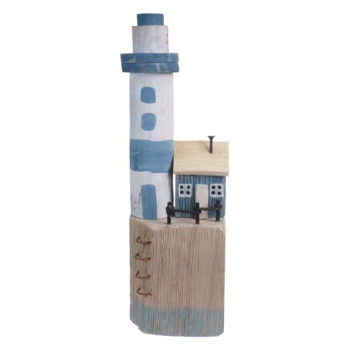 Hand-Painted Rustic Wooden Climb to the Lighthouse