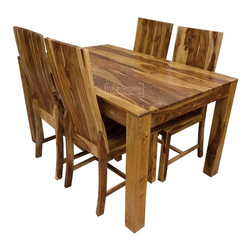 Jali Sheesham 140cm Dining Table + 4 Chairs