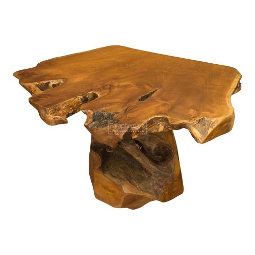 Java Teak Root Wood Coffee Tree Table - Pedestal Trunk Base