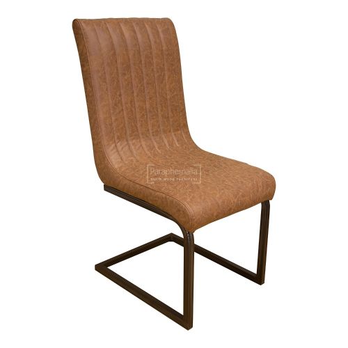 Antique Tan Brown Dining Chair