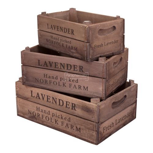 Lavender Vintage Crate Boxes