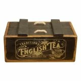 English Tea Black Crate Box