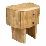 Porotto Curved Mango Side Table