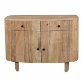 Porotto Curved Mango Sideboard / Cupboard - Medium