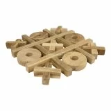Rustic Teak Noughts & Crosses