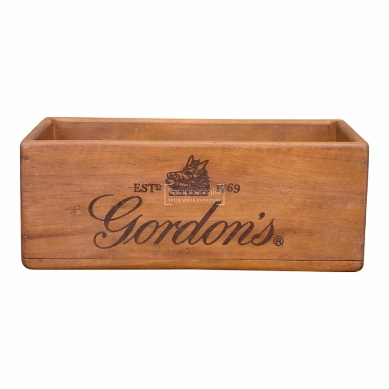 Gordon's DRY GIN wooden box ヴィンテージ 木箱 Set of 3 Nesting Dry Gin Boxes - Gordon's – Sarru Home