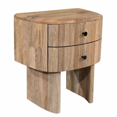 Porotto Curved Mango Side Table