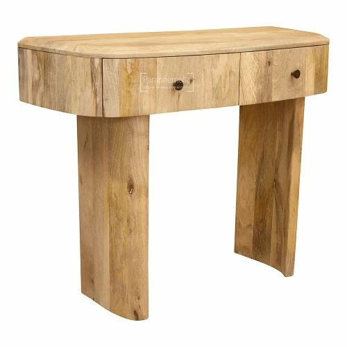 Porotto Curved Mango Console Table